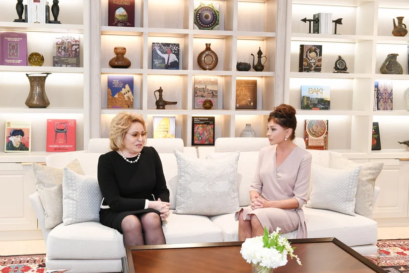 First Vice-President Mehriban Aliyeva met with Chairperson of Russian Federation Council