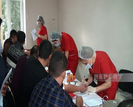 Kürdəmirdə talessemiya xəstələri üçün qanvermə aksiyası keçrilib