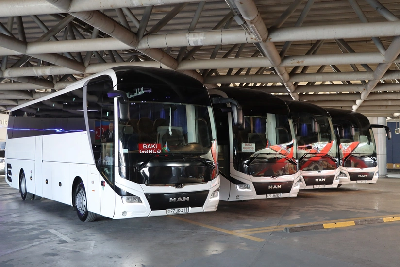 Bakı-Gəncə istiqamətində yeni avtobuslar xidmətə başlayıb