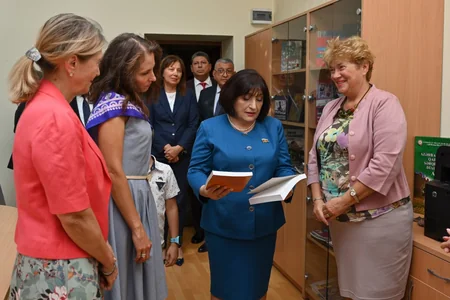 Speaker Sahiba Gafarova familiarizes with Azerbaijani Language and Culture Centre in Bulgaria 