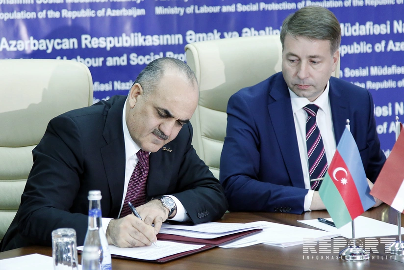 Azerbaijan and Latvia inks a memorandum - PHOTO