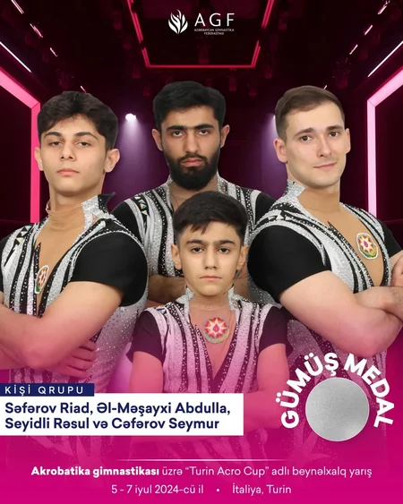 Azərbaycan gimnastları beynəlxalq turnirdə 3 qızıl, 1 gümüş medal qazanıblar