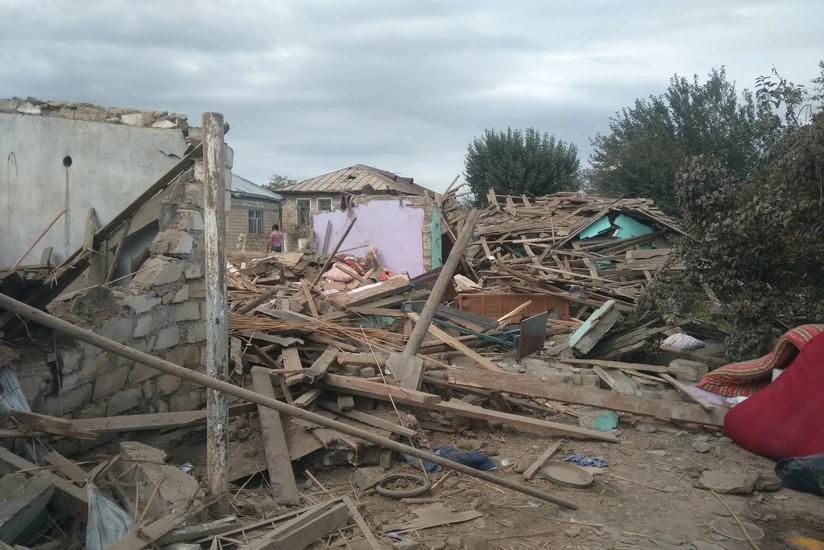 Enemy fired shells at two more houses in Fizuli