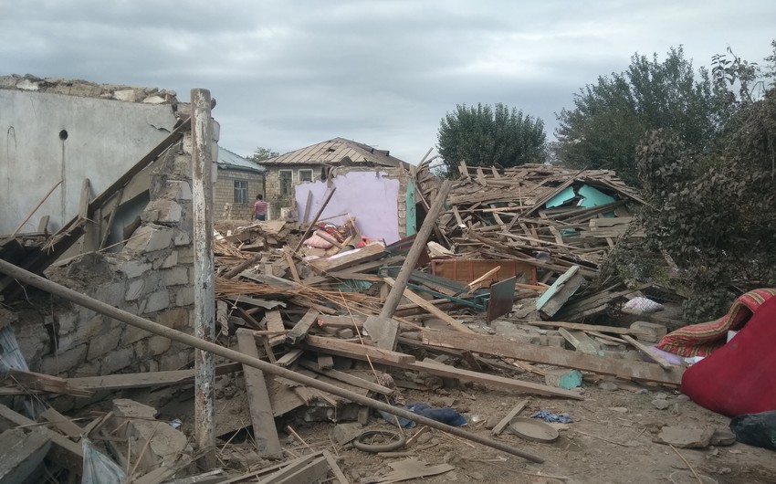 Enemy fired shells at two more houses in Fizuli