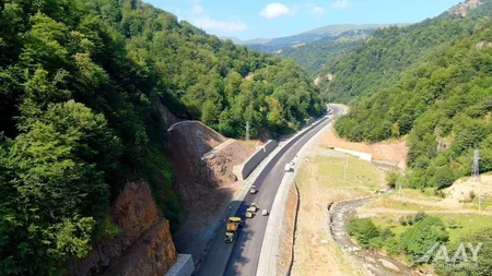 Toğanalı-Kəlbəcər-İstisu avtomobil yolu layihəsi üzrə işlər 41 % icra edilib