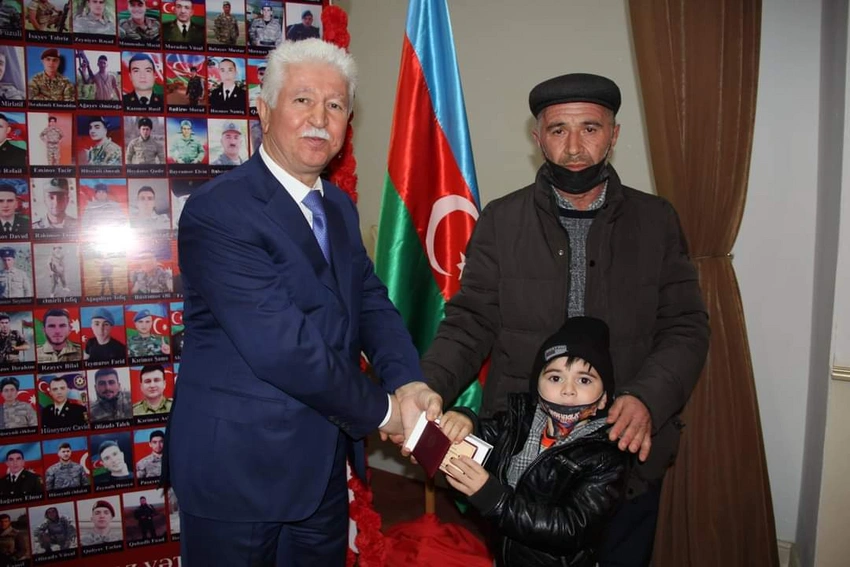 Cəlilabadda şəhid ailələrinə, qazilərə orden və medallar təqdim olunub