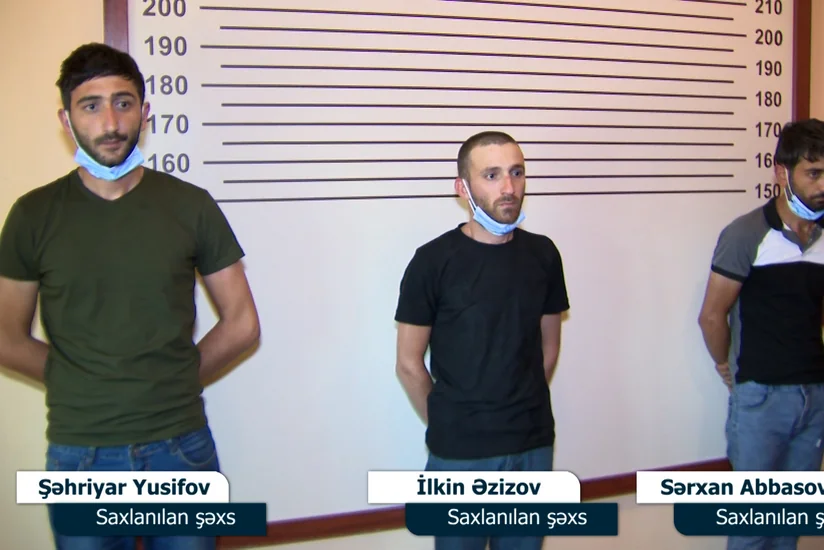 Bakıda yük maşınlarından akkumulyator oğurlayan dəstə üzvləri saxlanıldı - VİDEO