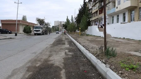 Bakının Cavanşir küçəsi təmir edilir