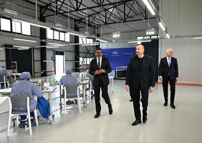 Prezident İlham Əliyev “LATIFA” Laçın tikiş fabrikinin açılışında iştirak edib - YENİLƏNİB