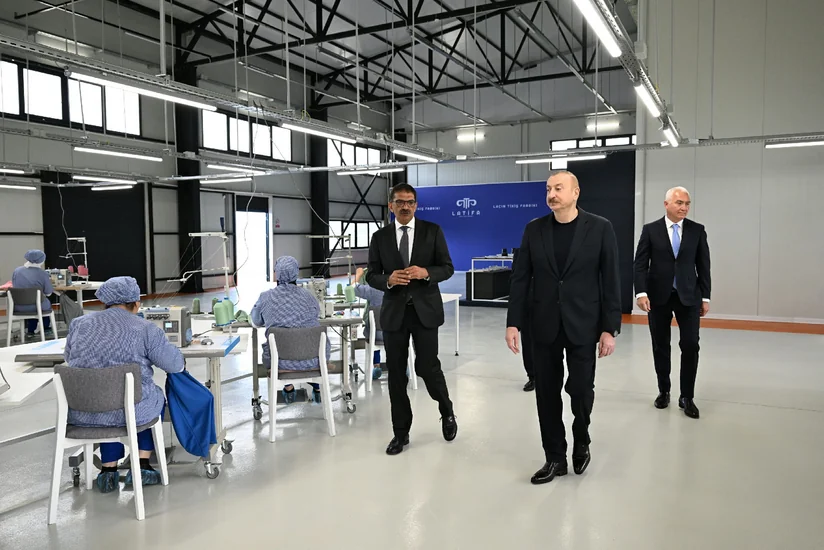 Prezident İlham Əliyev “LATIFA” Laçın tikiş fabrikinin açılışında iştirak edib - YENİLƏNİB