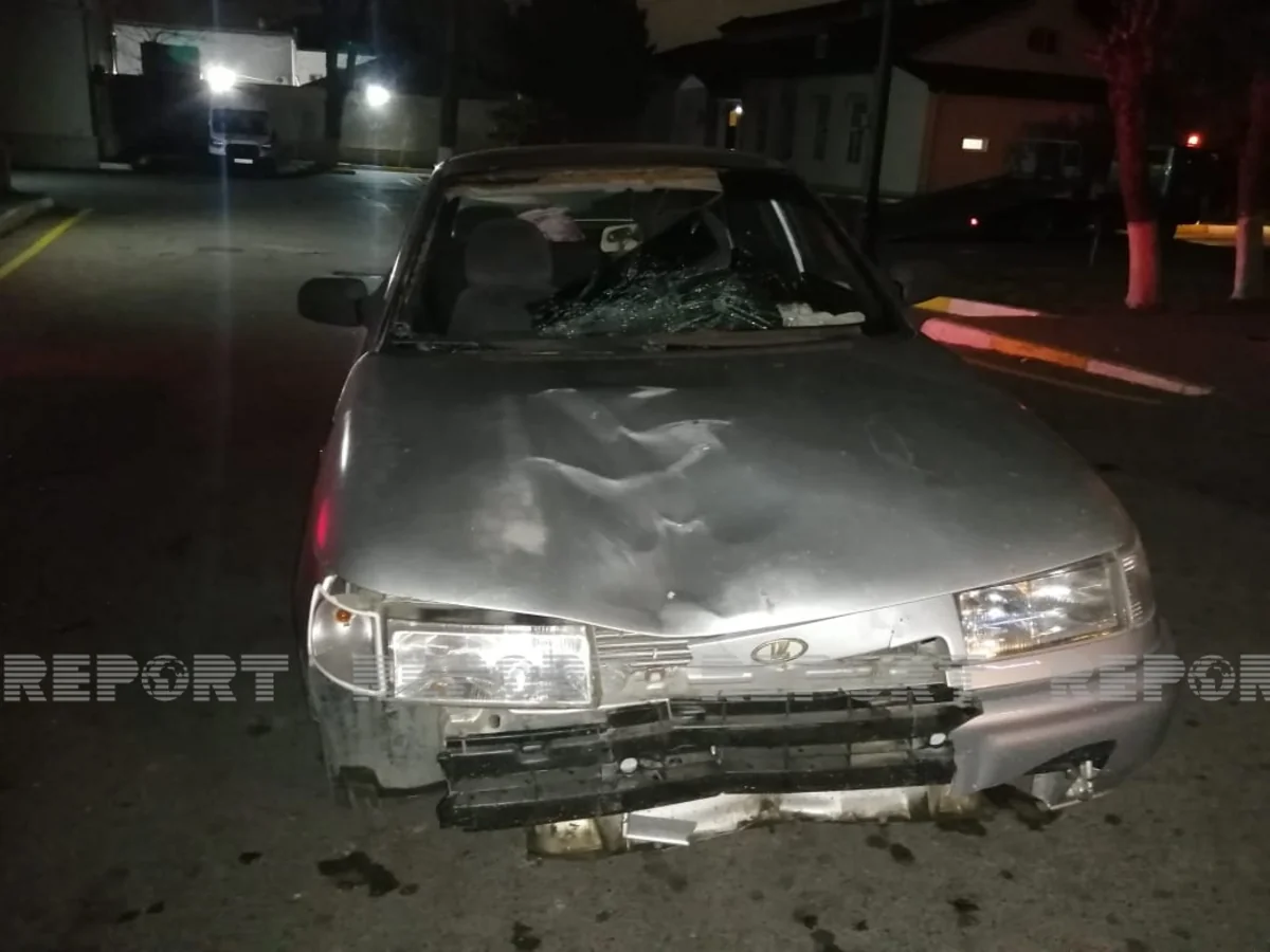 В Баку автомобиль сбил нетрезвого пешехода
