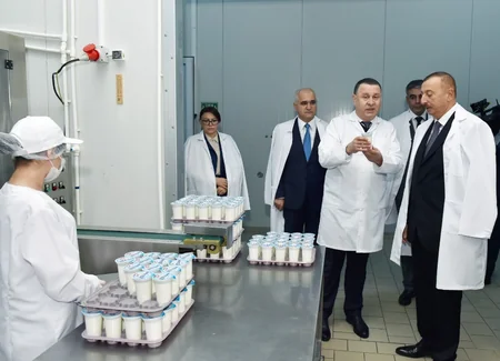Prezident Abşeron rayonunda “Zəhmət-Ruzi” MMC-nin fəaliyyəti ilə tanış olub