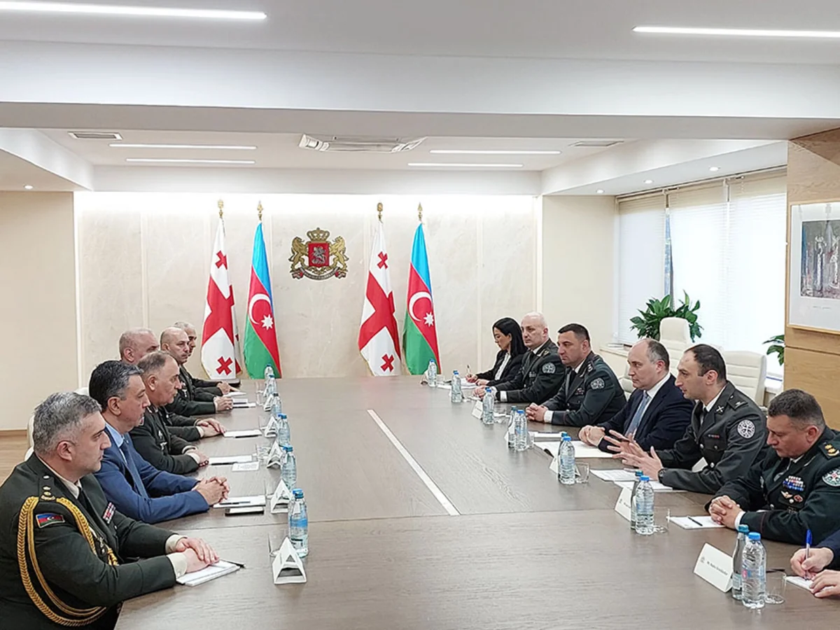 Azərbaycan Ordusunun Baş Qərargah rəisi Gürcüstanın müdafiə naziri ilə görüşüb