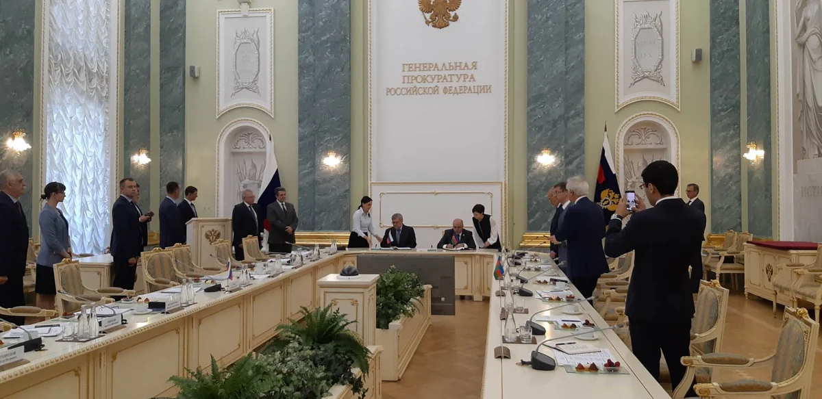 Moskvada Azərbaycan və Rusiya Baş prokurorluqları arasında əməkdaşlıq sazişi imzalanıb - YENİLƏNİB