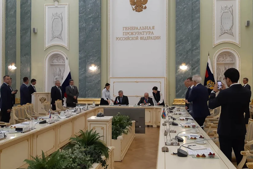 Moskvada Azərbaycan və Rusiya Baş prokurorluqları arasında əməkdaşlıq sazişi imzalanıb - YENİLƏNİB