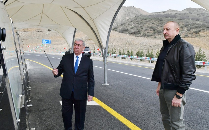 Azərbaycan Prezidenti Talış-Tapqaraqoyunlu-Qaşaltı sanatoriyası yolunun açılışını edib - YENİLƏNİB 