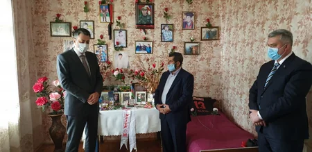 Gürcüstanda Qarabağ şəhidinin ailəsi ziyarət olunub