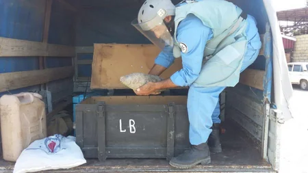 Ağdamda partlamamış top və tank mərmiləri aşkarlanıb