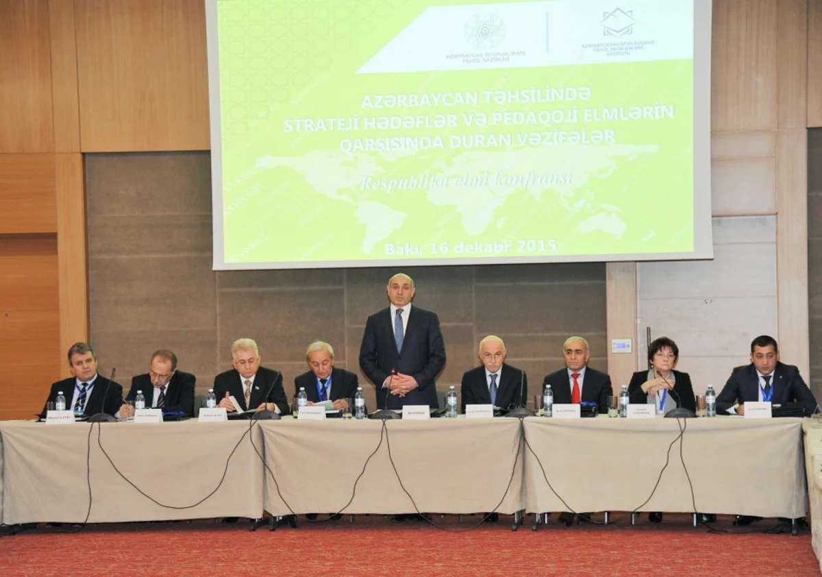 Azərbaycan təhsilində strateji hədəflər və pedaqoji elmlərin qarşısında duran vəzifələr mövzusunda konfrans keçirilib