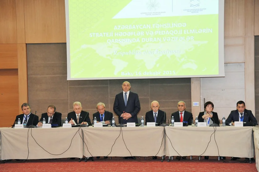 Azərbaycan təhsilində strateji hədəflər və pedaqoji elmlərin qarşısında duran vəzifələr mövzusunda konfrans keçirilib