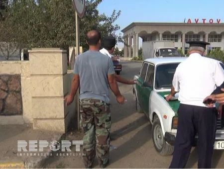 ​Cəlilabadda qanunsuz sərnişindaşıma hallarına qarşı reyd keçirilib - FOTO