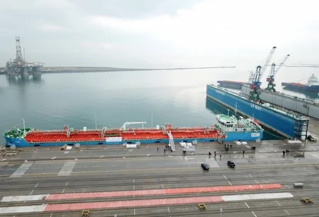 President Ilham Aliyev attended ceremony to launch first tanker built at Baku Shipyard