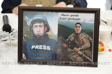 Jurnalist Məhərrəm İbrahimovun şəhid olmasının ildönümü münasibətilə mərasim keçirilib