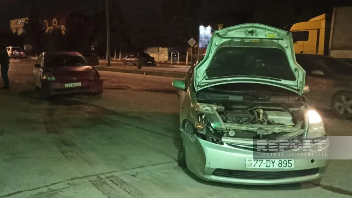 Sumqayıtda zəncirvari yol qəzası olub, xəsarət alanlar var
