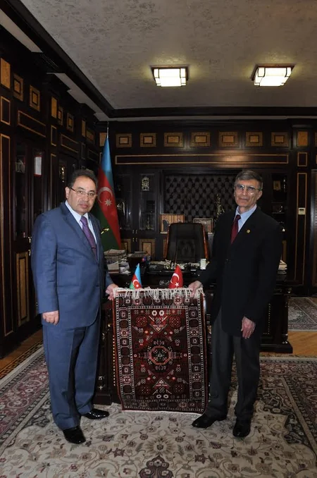 Əziz Sancar Bakı Dövlət Universitetində olub