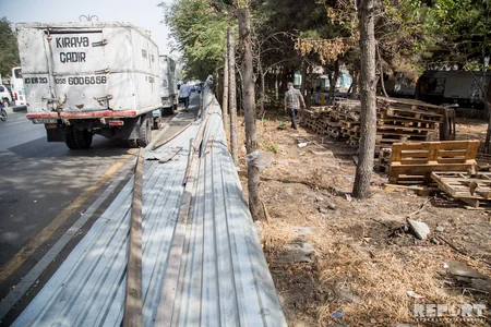 Bakıda qeyri-qanuni obyektlərin söküntüsünə başlanılıb - FOTO