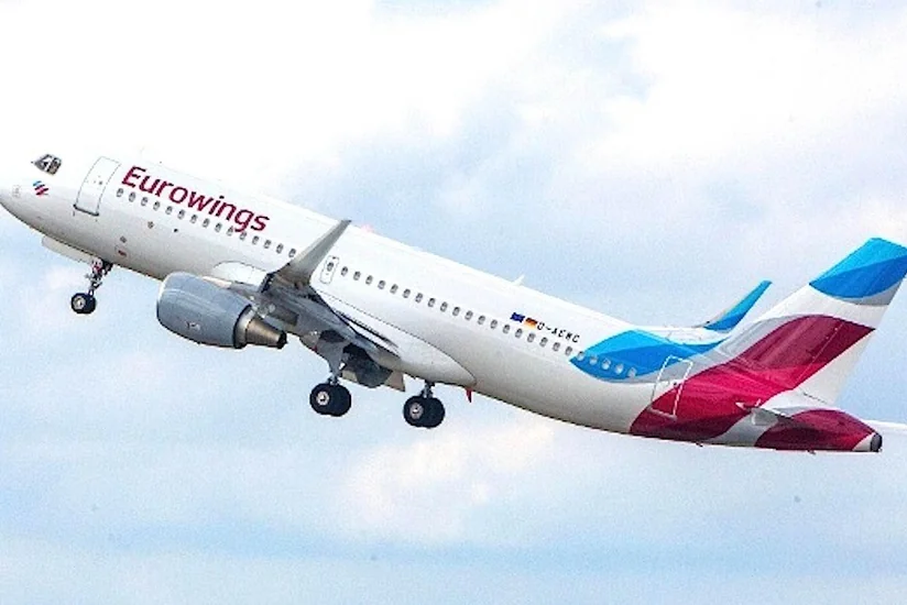В Германии 13 пассажиров самолета Eurowings пострадали из-за турбулентности