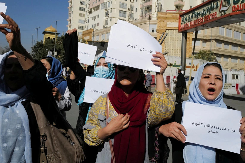 Kabildə qadınlar etiraz aksiyası keçirib