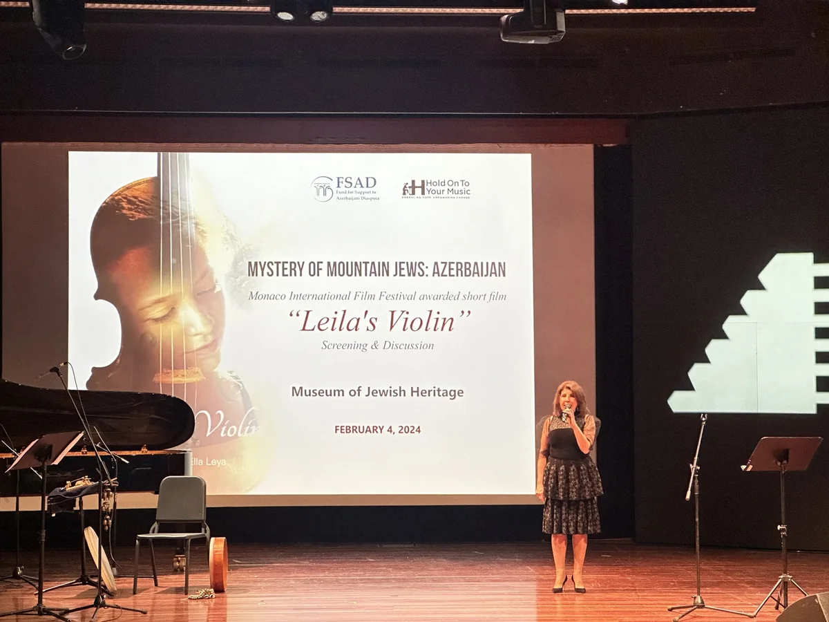 Nyu-Yorkda Leylanın skripkası” filminin təqdimatı keçirilib