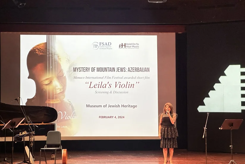 Nyu-Yorkda Leylanın skripkası” filminin təqdimatı keçirilib