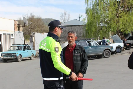 Zaqatalada yol polisi reyd keçirib, piyadalar cərimələnib