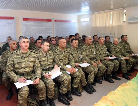 В ходе учений ВС Азербайджана были выполнены действия на макете местности