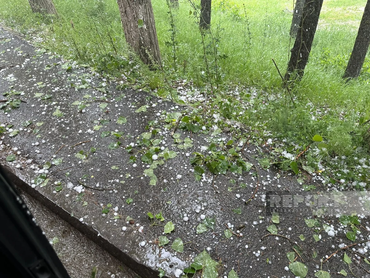 Şuşaya dolu yağır