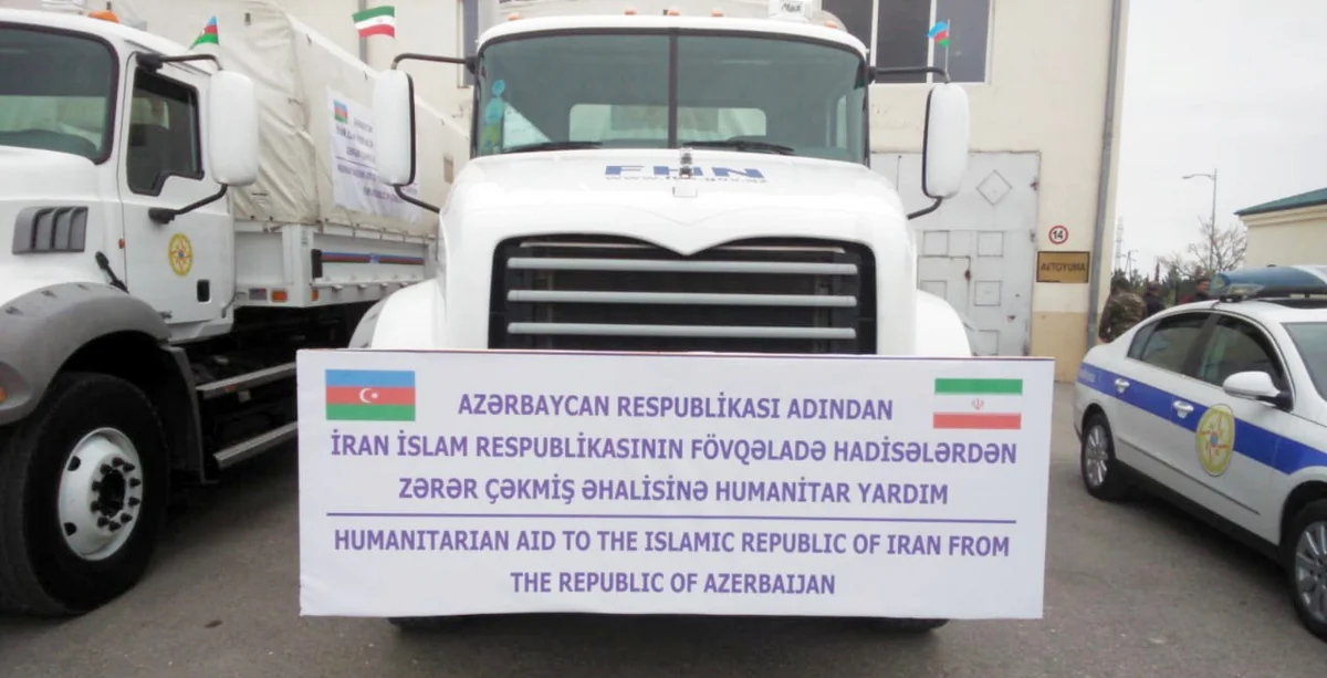Azerbaijan sends humanitarian aid to Iran