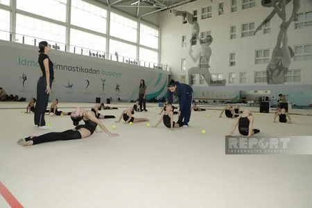 Naxçıvan və Zirə bədii gimnastları MGA-da təlim-məşq toplanışında iştirak edirlər