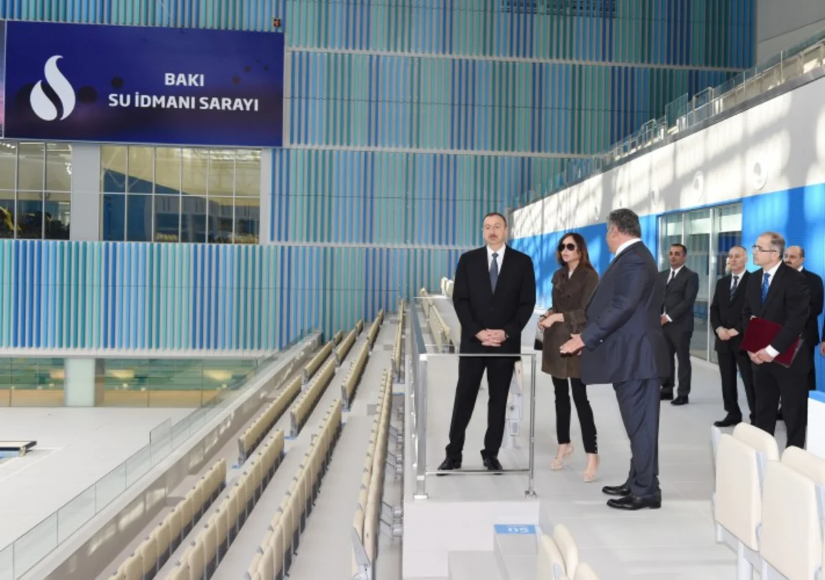 Prezident İlham Əliyev Bakı Su İdmanı Sarayının açılışını edib