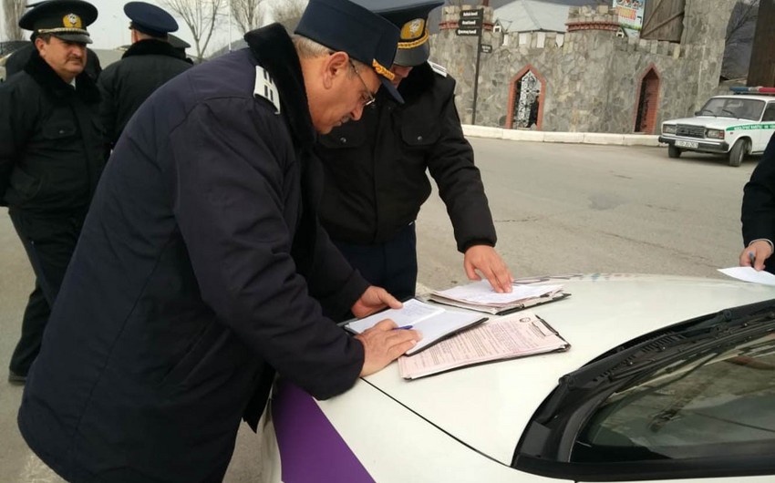 Dövlət Avtomobil Nəqliyyatı Xidməti Şəkidə 15 sürücünü cərimələyib
