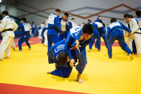 Quba Olimpiya İdman Kompleksində cüdoçuların beynəlxalq təlim-məşq toplanışı davam edir