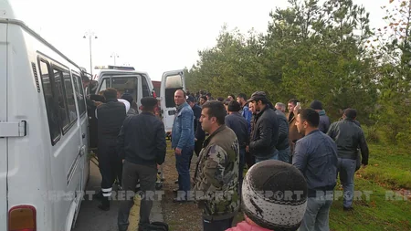 Oğuzda iki mikroavtobus toqquşub, xəsarət alanlar var