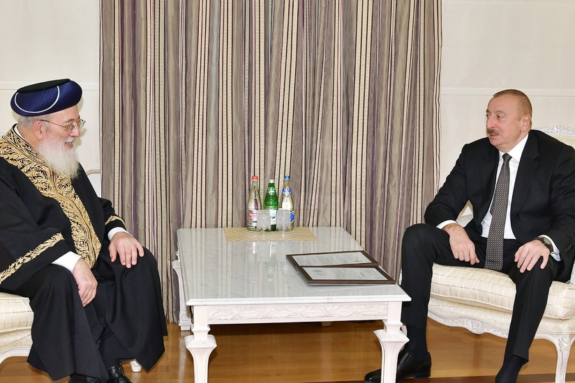 Qüds Sefardi ortodoks baş ravvini Azərbaycan Prezidentinə təşəkkür edib