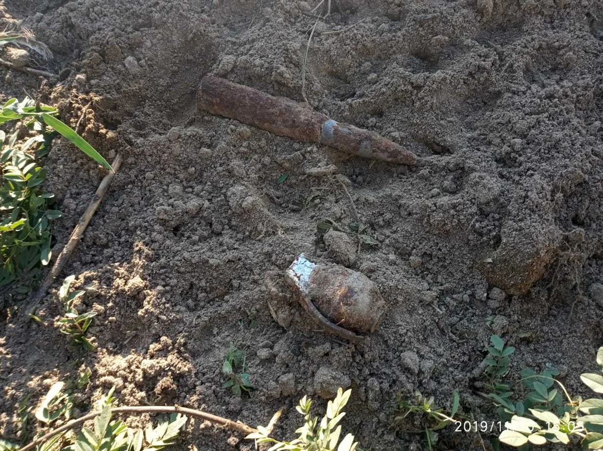 Sumqayıtda əl qumbarası və zenit top mərmisi aşkarlanıb