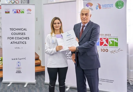 Bakıda atletika məşqçiləri üçün texniki kursa yekun vurulub