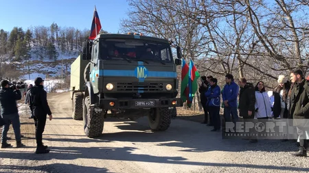Сегодня по дороге Ханкенди-Лачын беспрепятственно проехали 54 автомобиля миротворцев