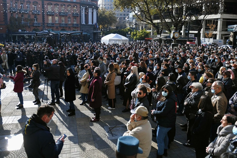18 protesters detained in Armenia