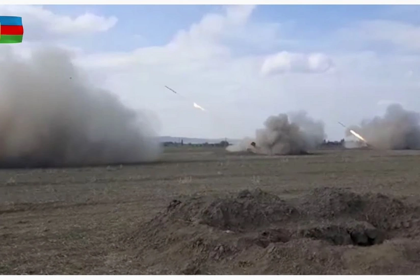 Video recording of artillery fires at night and day time