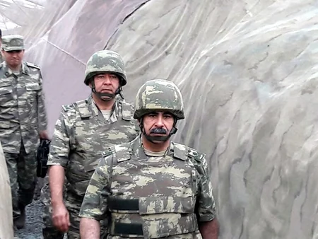 Azerbaijan's Defense Minister visited frontline military units